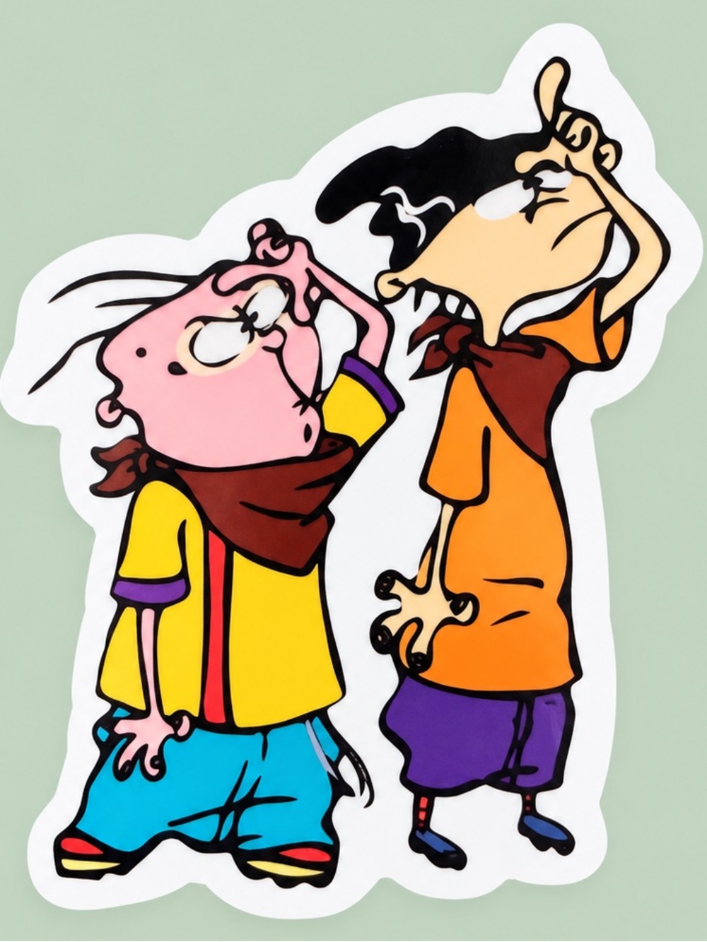 Ed & Eddy | Ed Edd n Eddy | 90s Cartoon Network Sticker | 5/$10